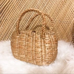 Vintage Wicker Basket Purse